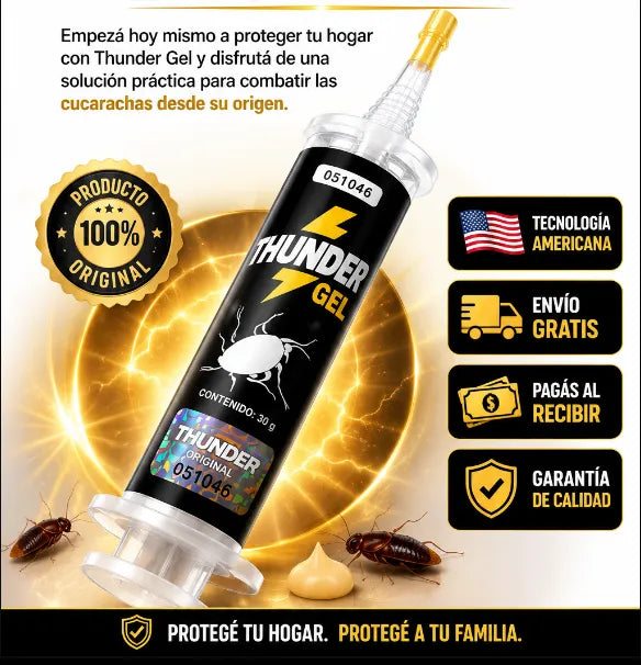 🪳THUNDER Producto Americano Elimina Cucarachas desde el Nido [x2 unidades]