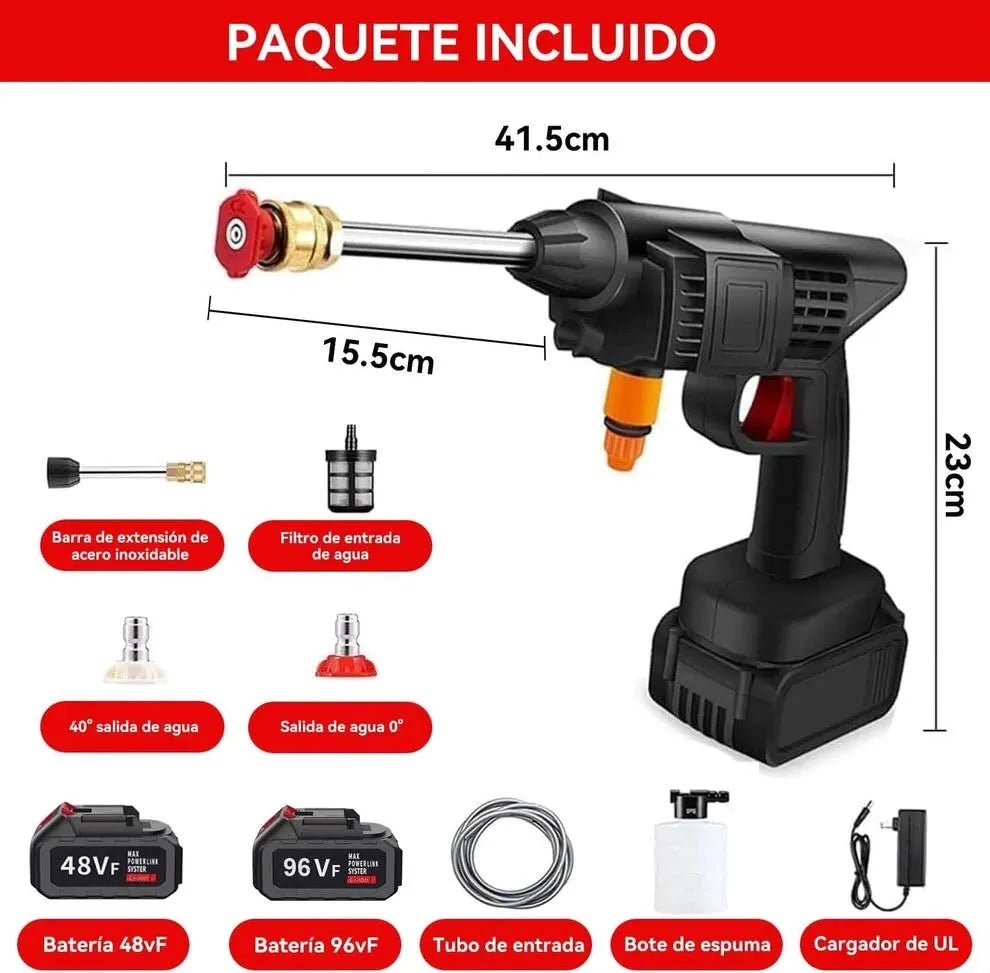 ⚡Hidrolavadora inalámbrica 48V a batería recargable