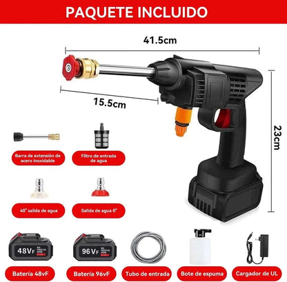 ⚡Hidrolavadora inalámbrica 48V a batería recargable