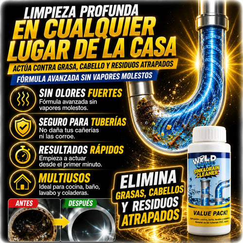 🪠 Wild Tornado I Destapa Todo y Elimina Malos Olores